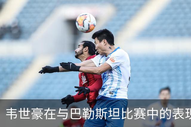 韦世豪在与巴勒斯坦比赛中的表现统计